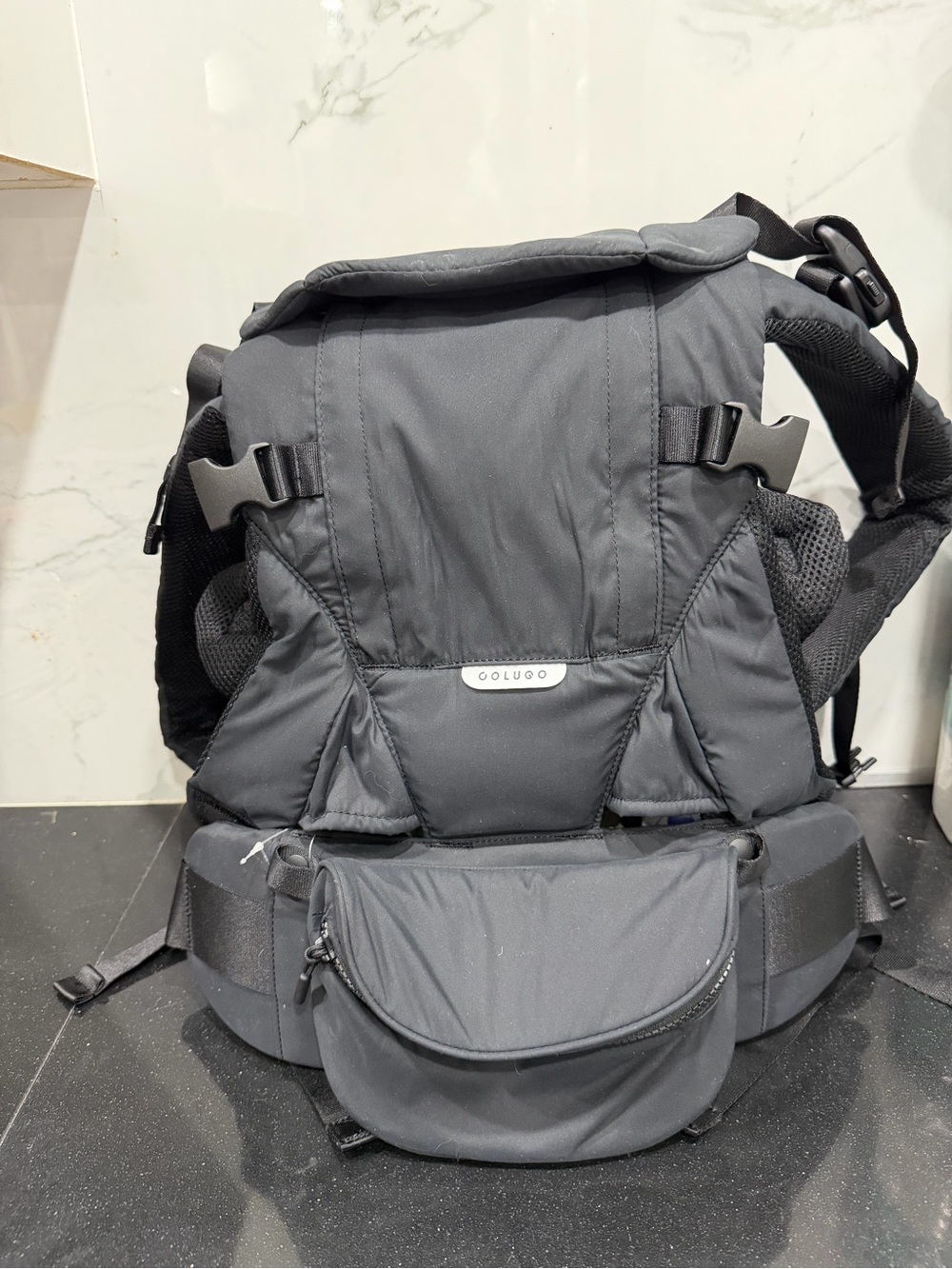Colugo Dark Gray Carrier Backpack - Supportive Hands-Free Design